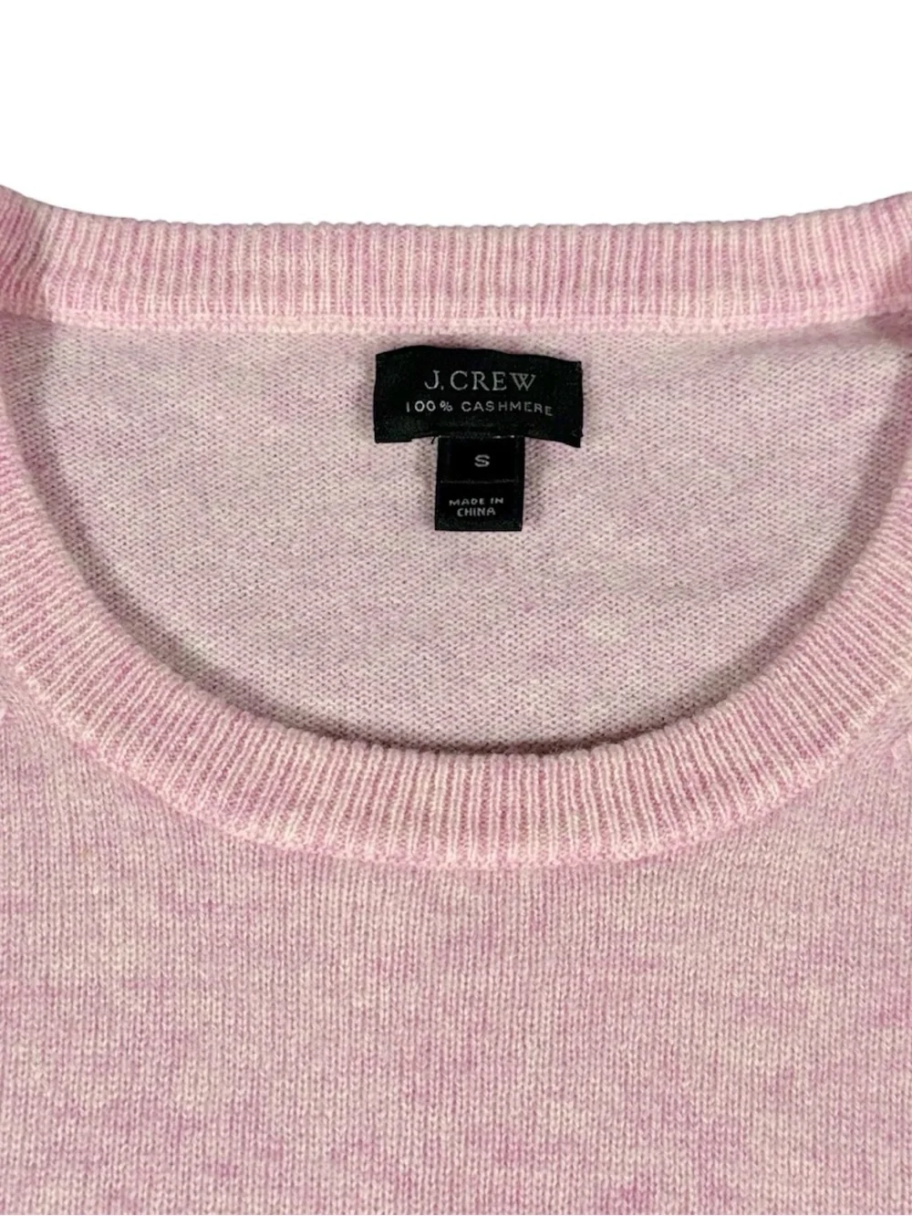J.Crew Sweater Women’s Small Pink 100% Cashmere Crewneck Pullover Soft Knit